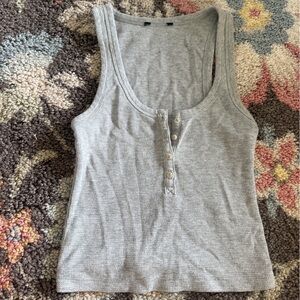 Gray Sleeveless Women's Top